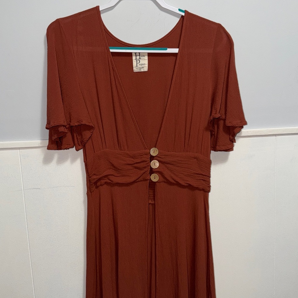 Vintage HAUTE PROJECT LOS ANGELES COVER-UP SIZE MEDIUM 💯 Rayon - Picture 2 of 10